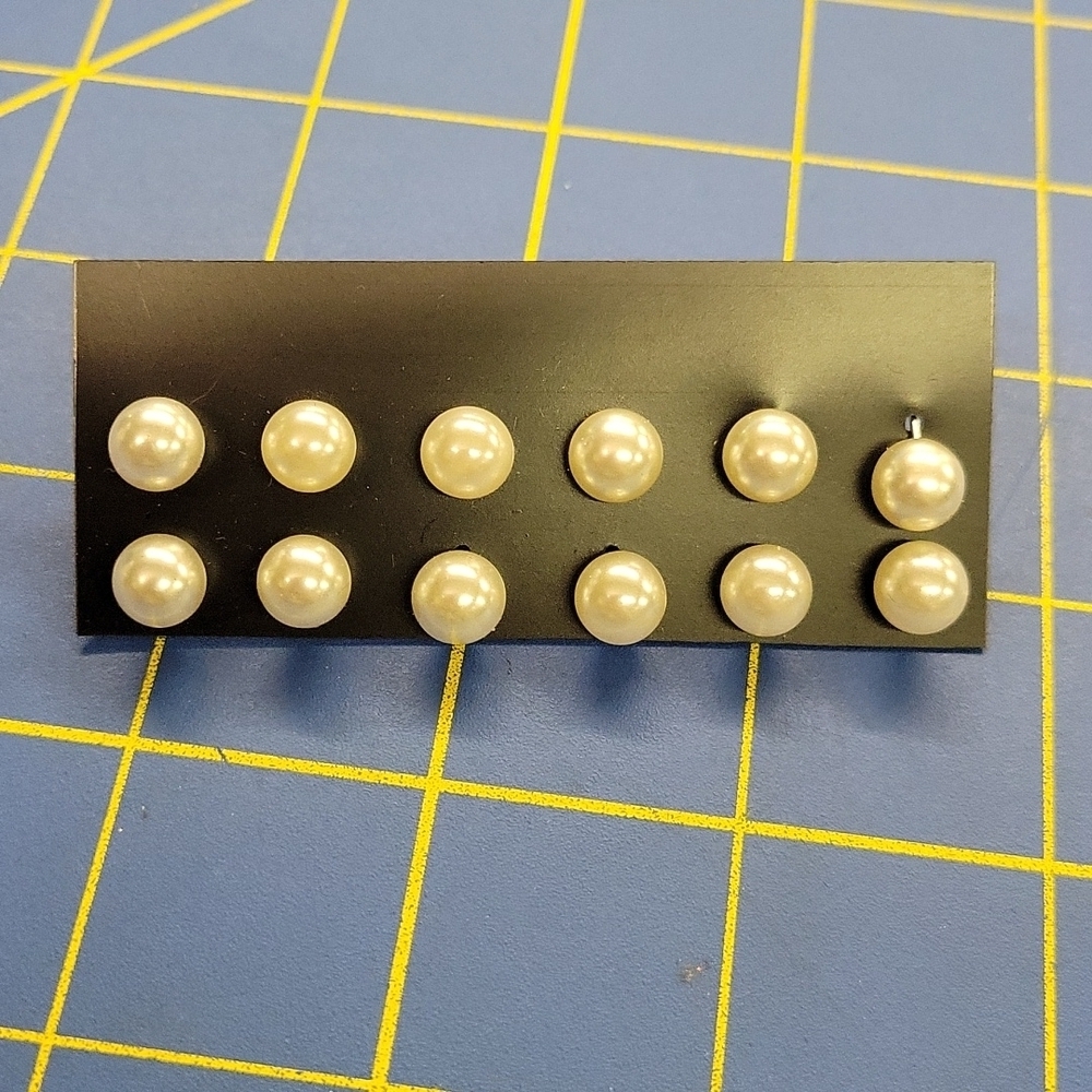 Set of 6 Pairs Faux Pearls Earrings